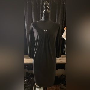 Plus Size Tiana B. 3/4 sleeve black dress